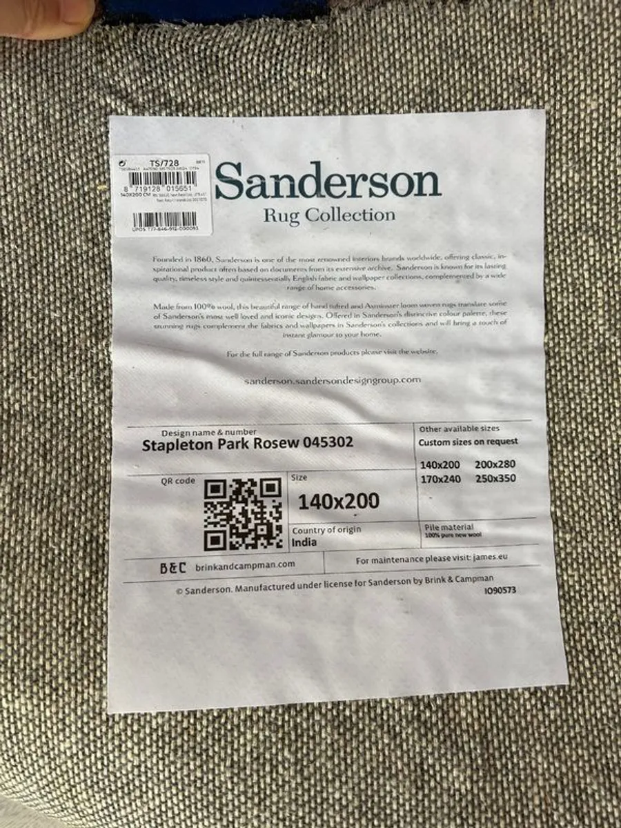 Stapleton Park Rosewood Designer Rug Brand New RRP 899 - Image 4