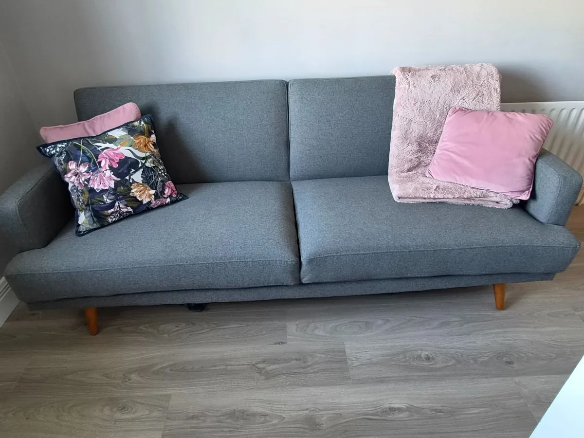 Dark grey sofa bed