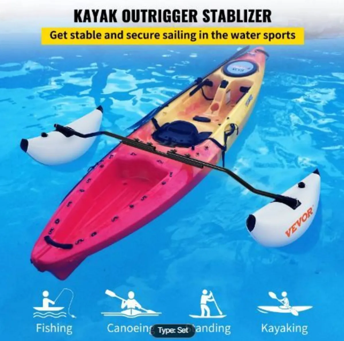 Kayak Outrigger Stabilizer, 2 PCS - Image 2
