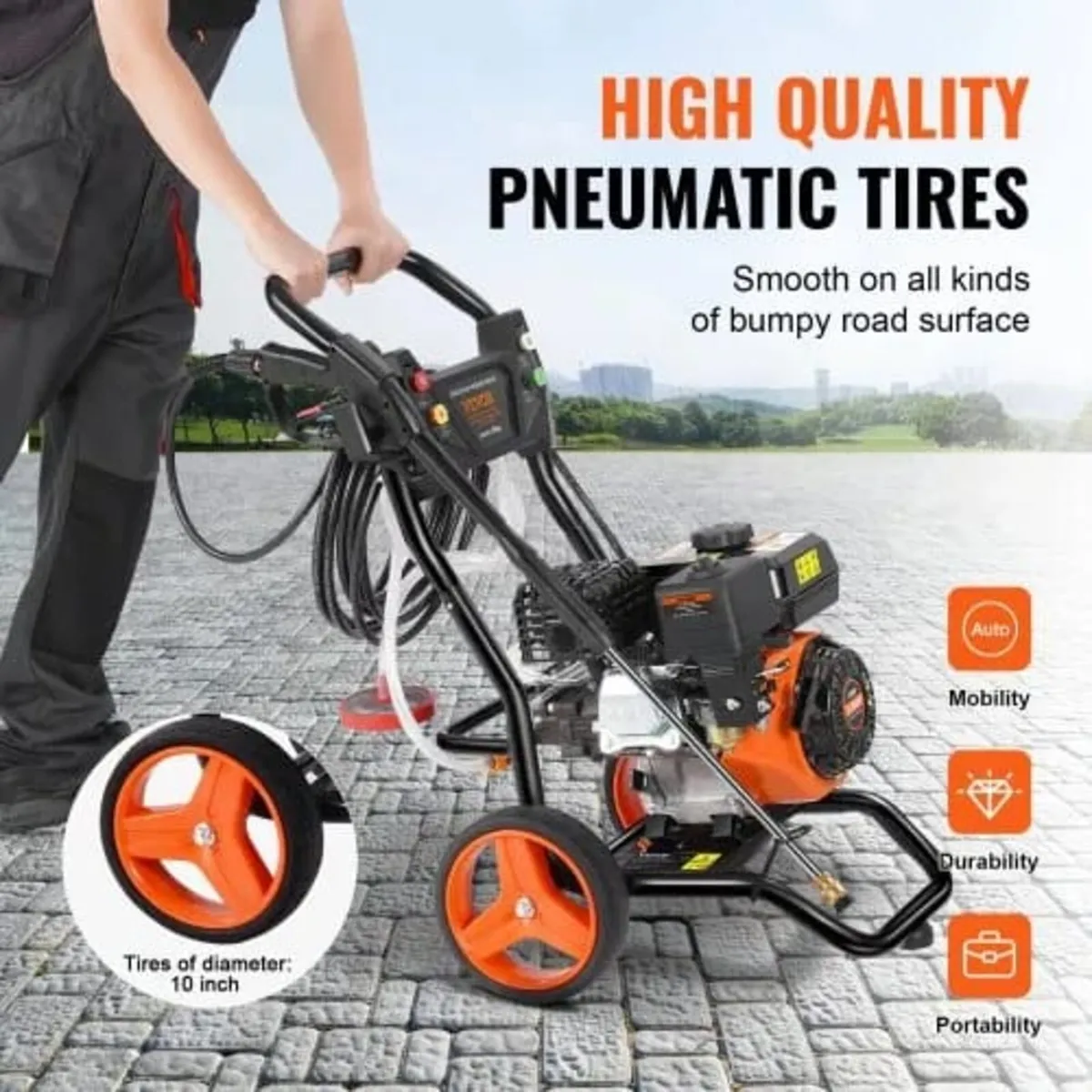 Gas Pressure Washer, 3400 PSI 2.6 GPM, Gas Powered - Image 2