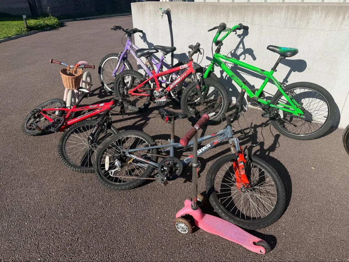 5 x Kids Bikes, Scooter and Balance Bike - Image 1