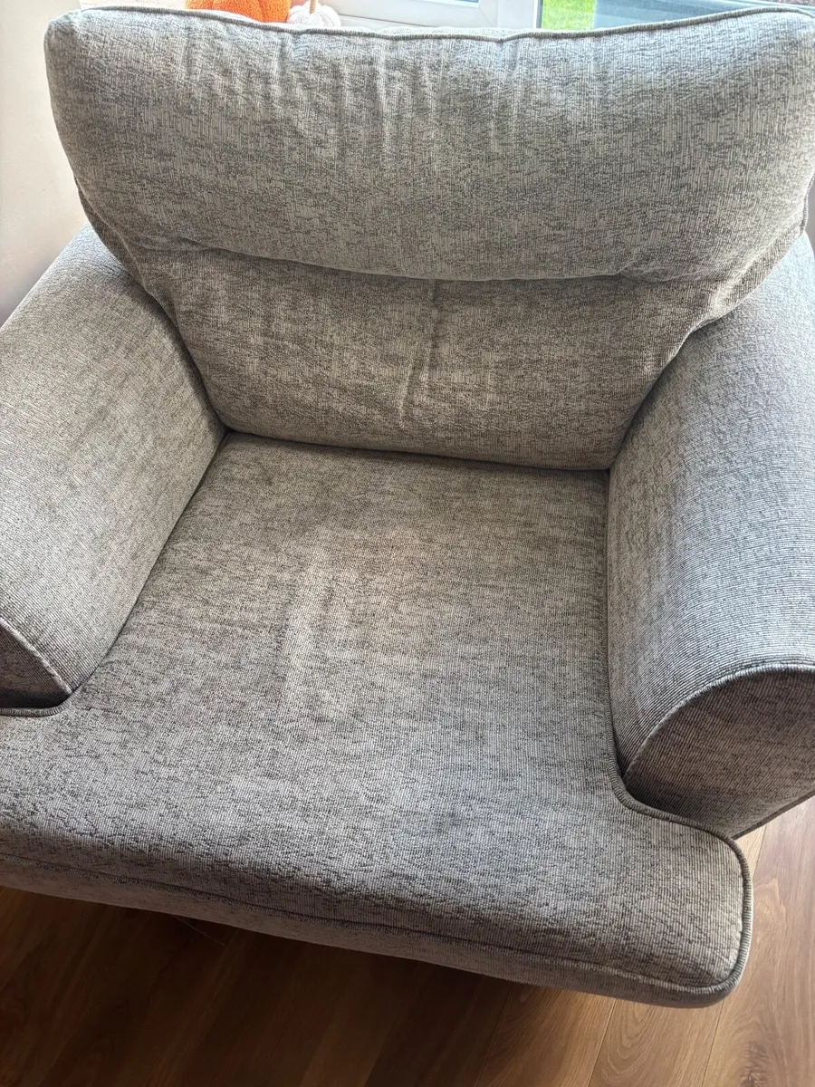 corner couch, arm chair and foot rest - Image 4