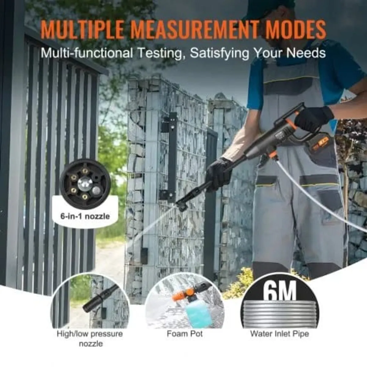 Cordless Pressure Washer, 580-PSI 1.1 GPM Portable - Image 2