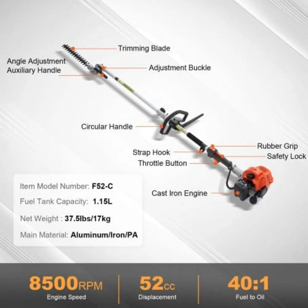 52CC 6-in-1 Multi-Functional Trimming Tools, Gas H - Image 3
