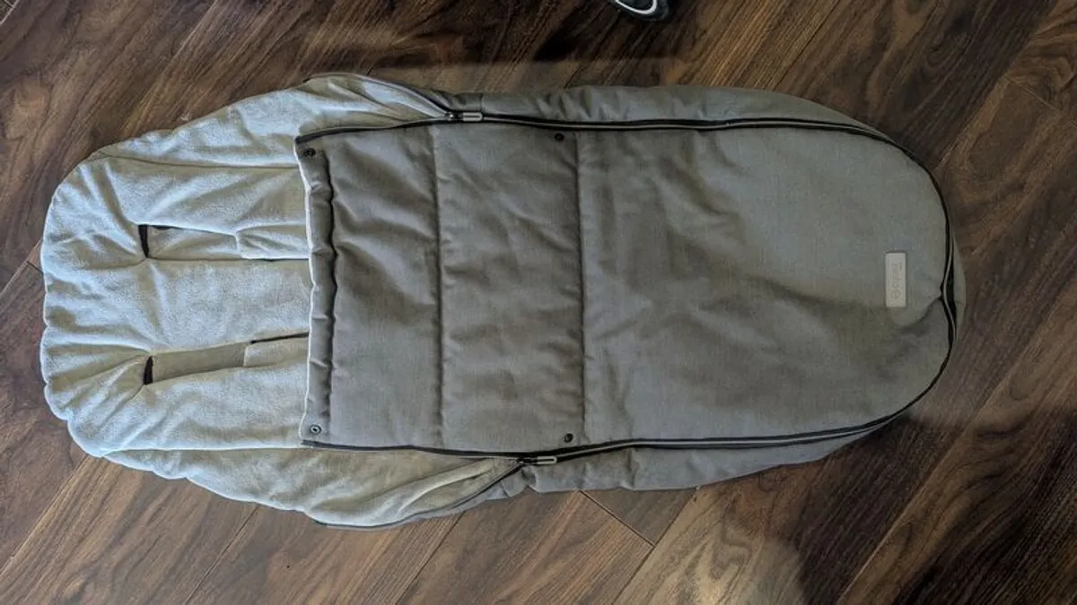 cybex breezy stroller, foot muff, cup holder and rain cover - Image 4