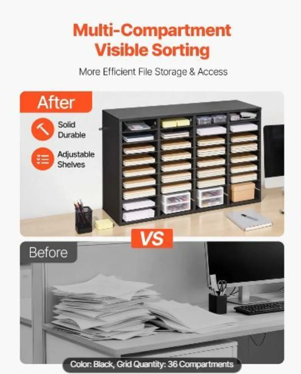 Literature Organizer, 36 Compartments - Image 2