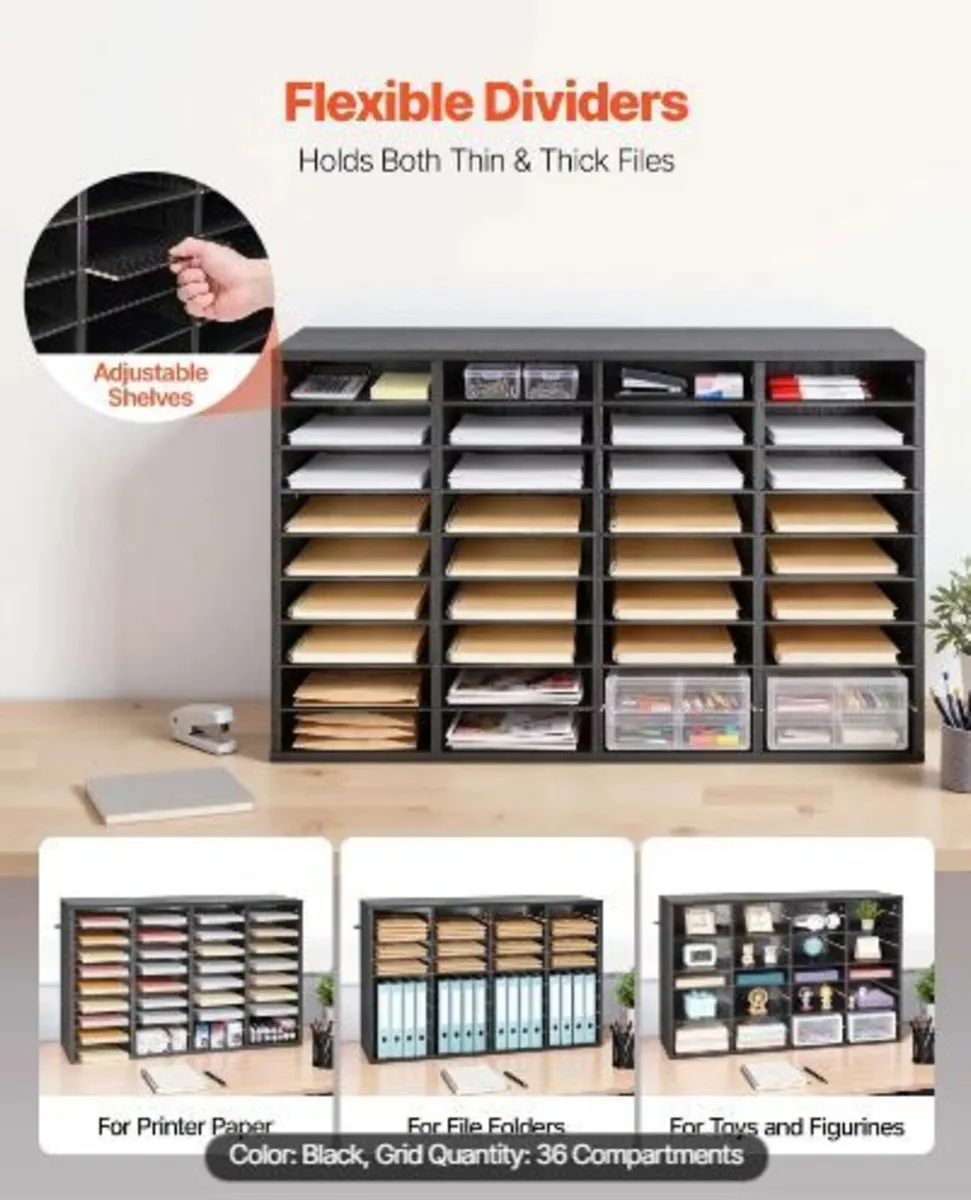 Literature Organizer, 36 Compartments - Image 4