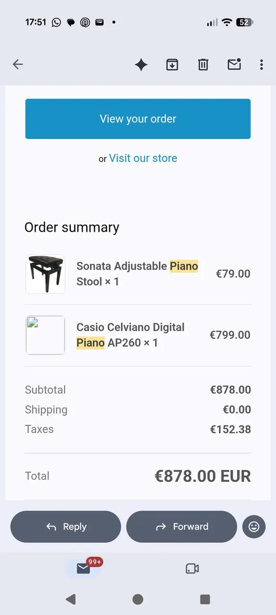 Casio celviano digital PIANO ap260 - Image 1