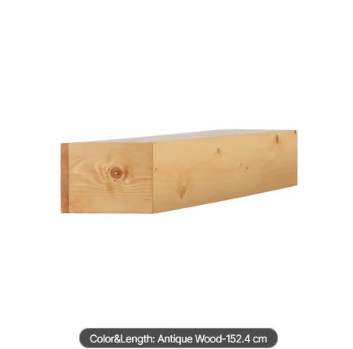Fireplace Mantel, 60" x 8" x 6", 50 lbs Weight - Image 2