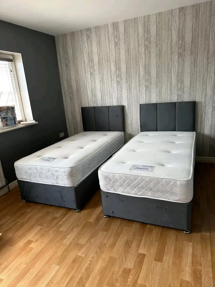 Divan Double & King Size Bed Frame With Mattress - Image 3