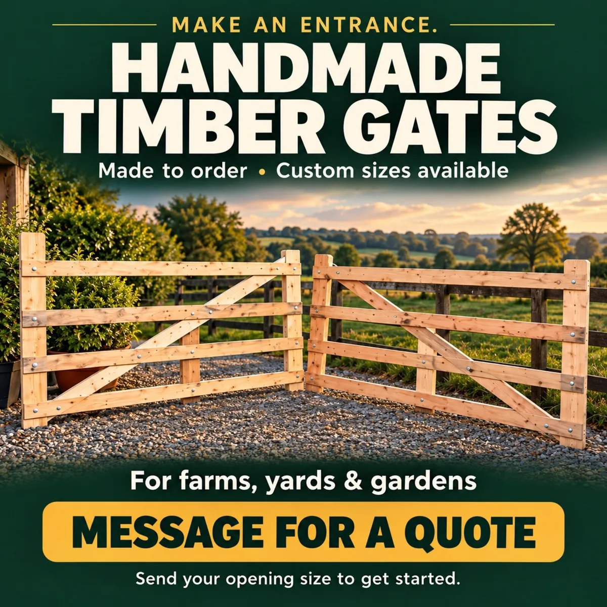 Handmade Timber Gates / Timber Fences