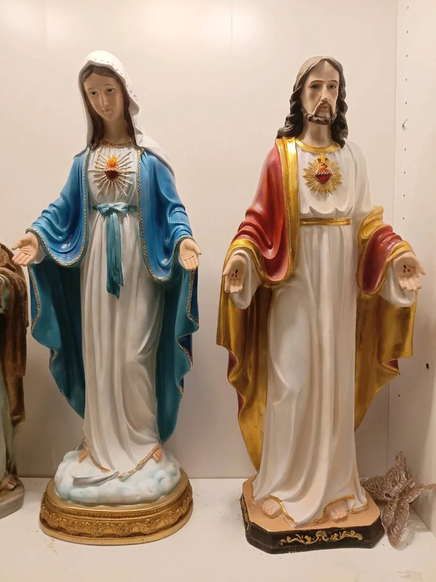 LARGE RELIGOUS STATUE OF SAINT ANTHONY - Image 2