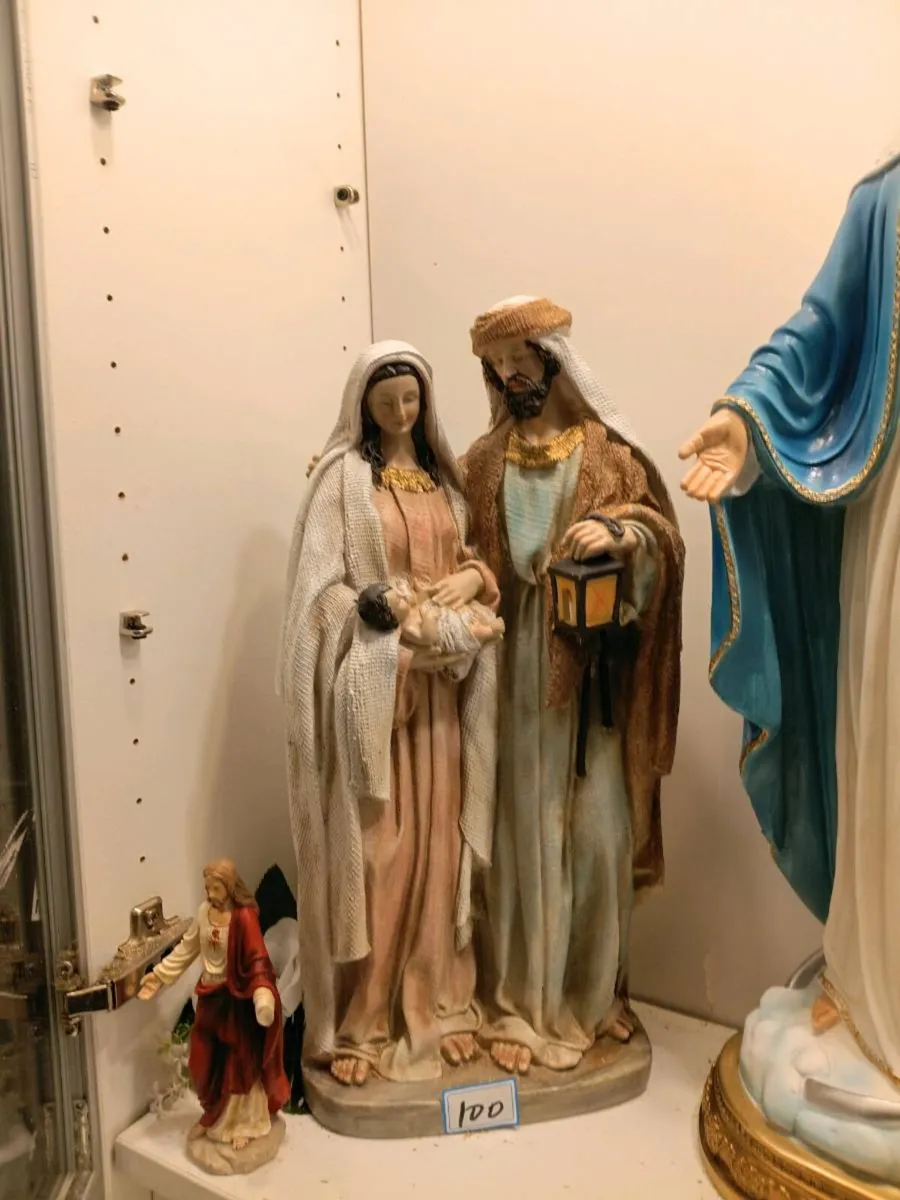 LARGE RELIGOUS STATUE OF SAINT ANTHONY - Image 3
