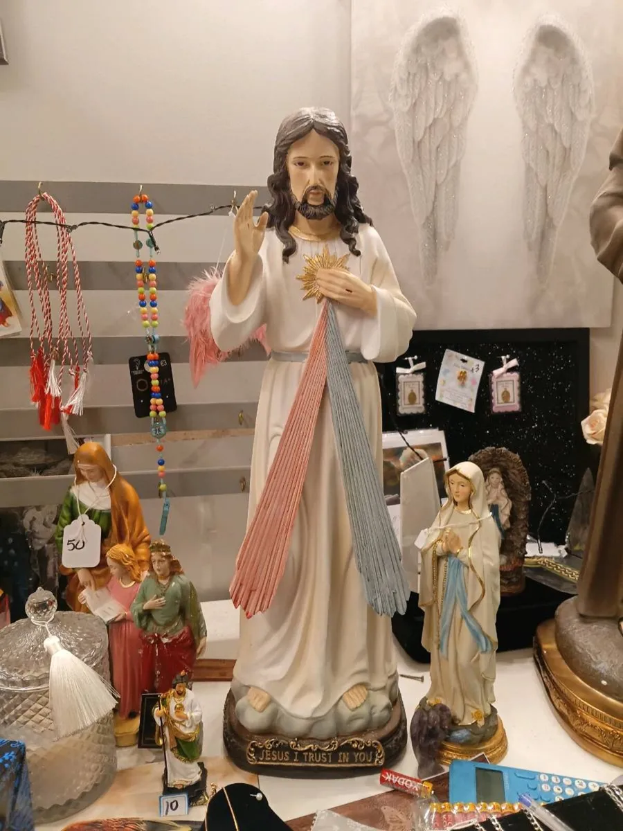 LARGE RELIGOUS STATUE OF SAINT ANTHONY - Image 4