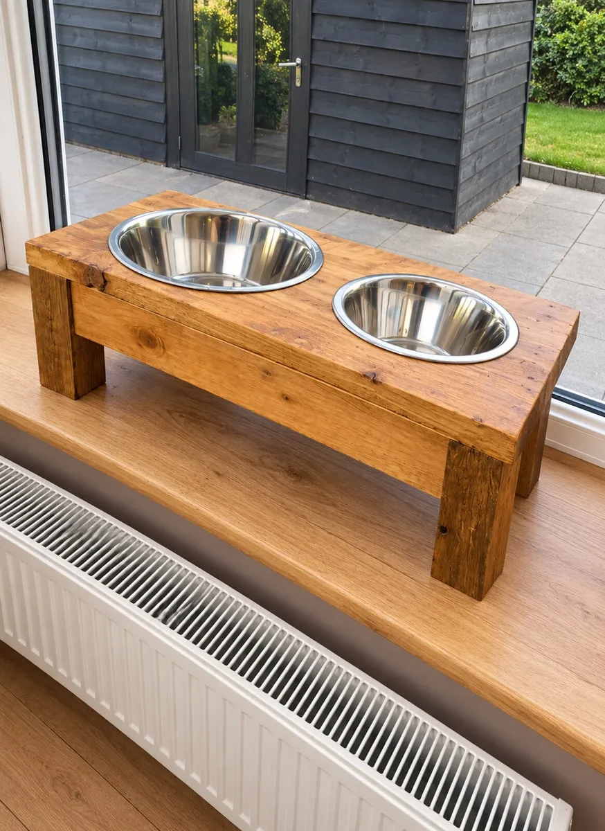 Raised dog bowl