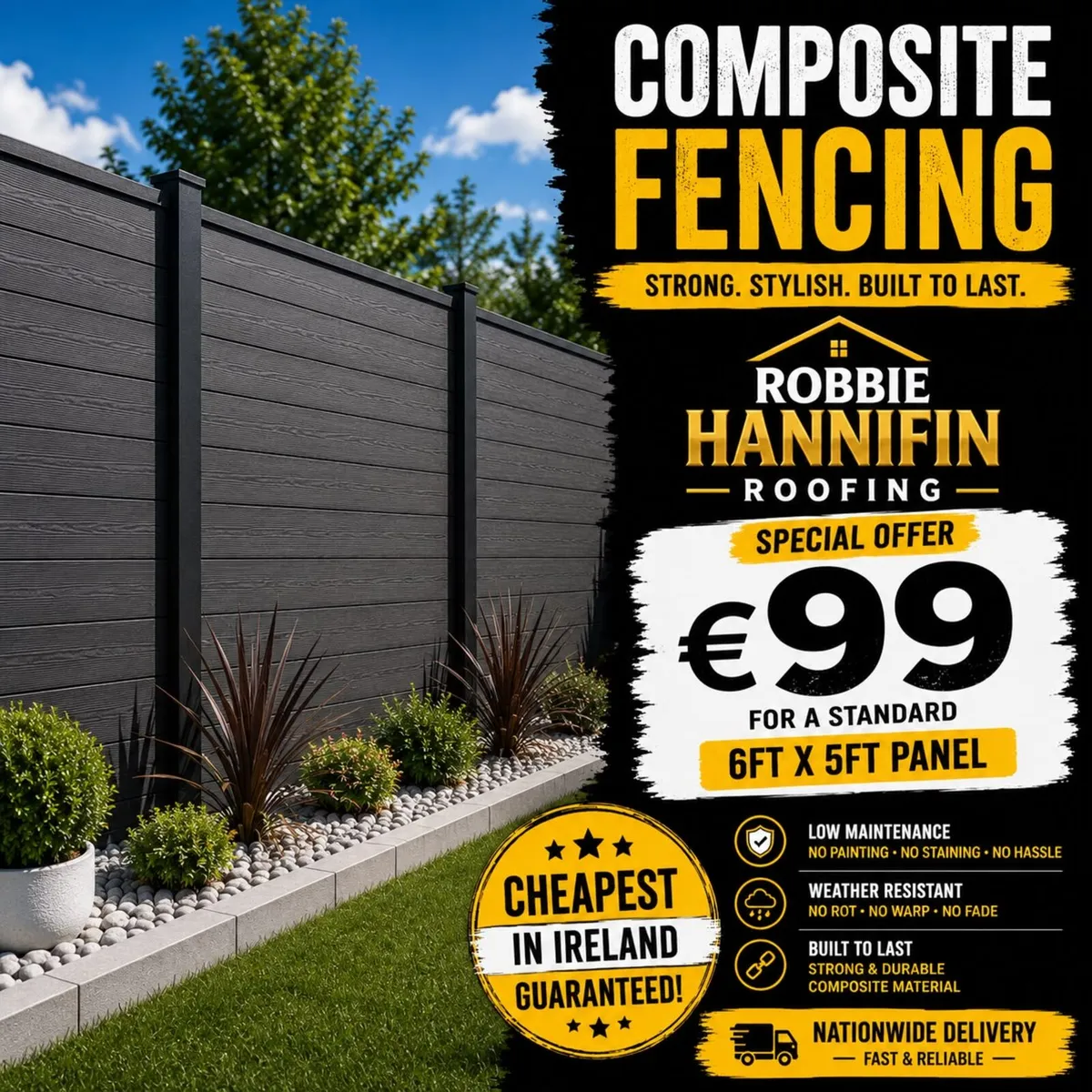 Price drop PVC composite fencing - Image 1