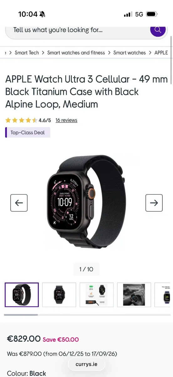 APPLE Watch Ultra 3 Cellular - 49 mm