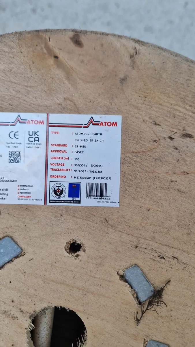 100 meters of 2.5 electric cable - Image 3