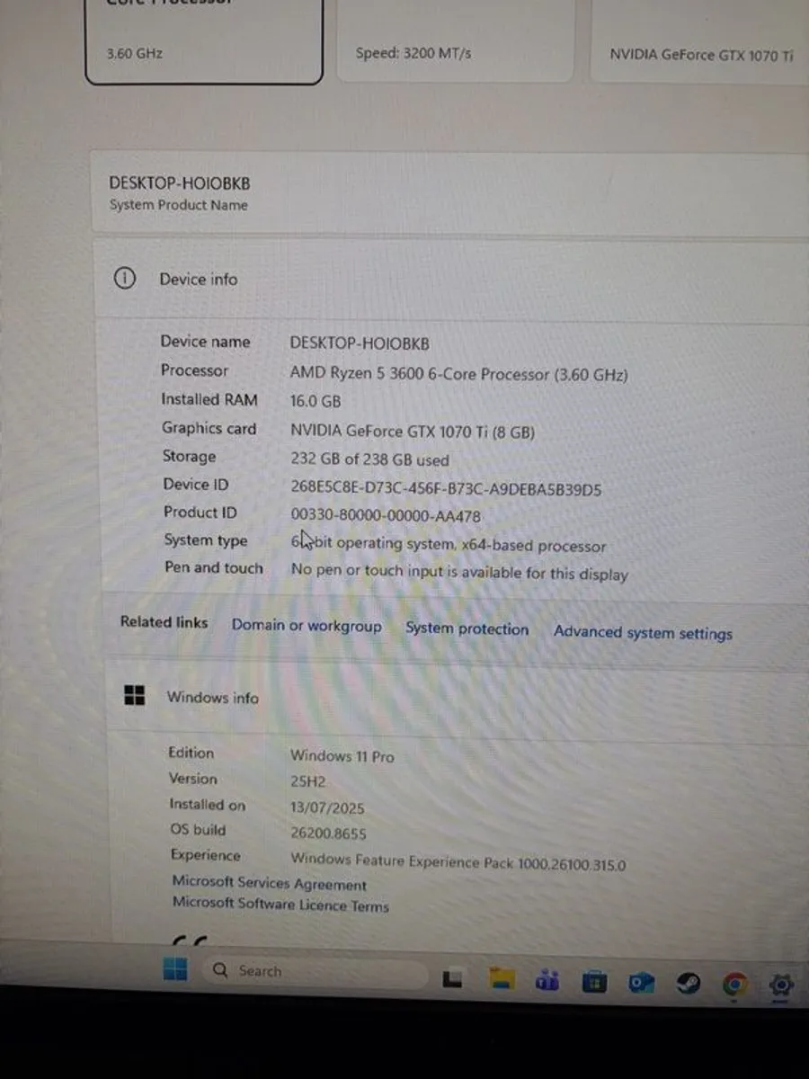 Ryzen 5 3600 16gb ram gtx 1070 ti - Image 3