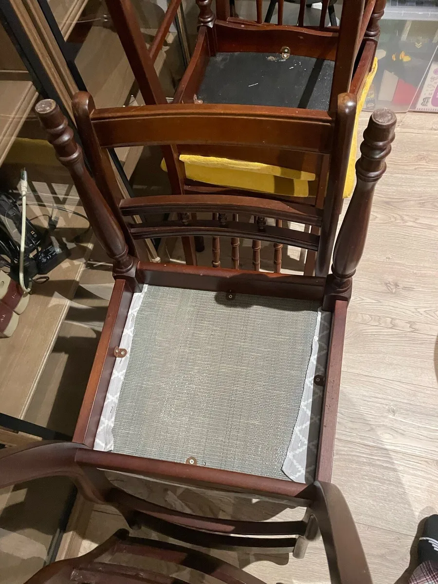Set of Antique/Vintage Edwardian Dining Chairs - Image 2