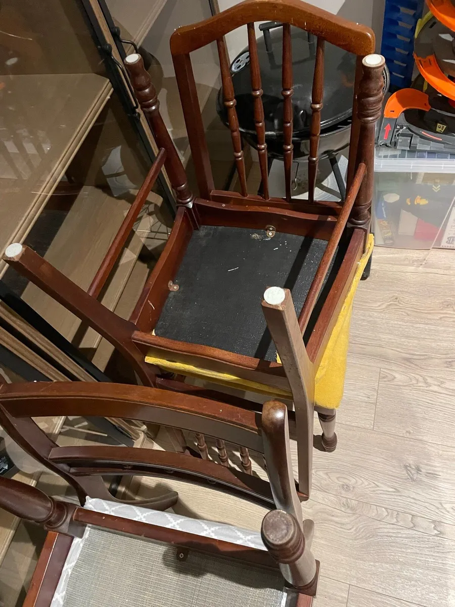 Set of Antique/Vintage Edwardian Dining Chairs - Image 3