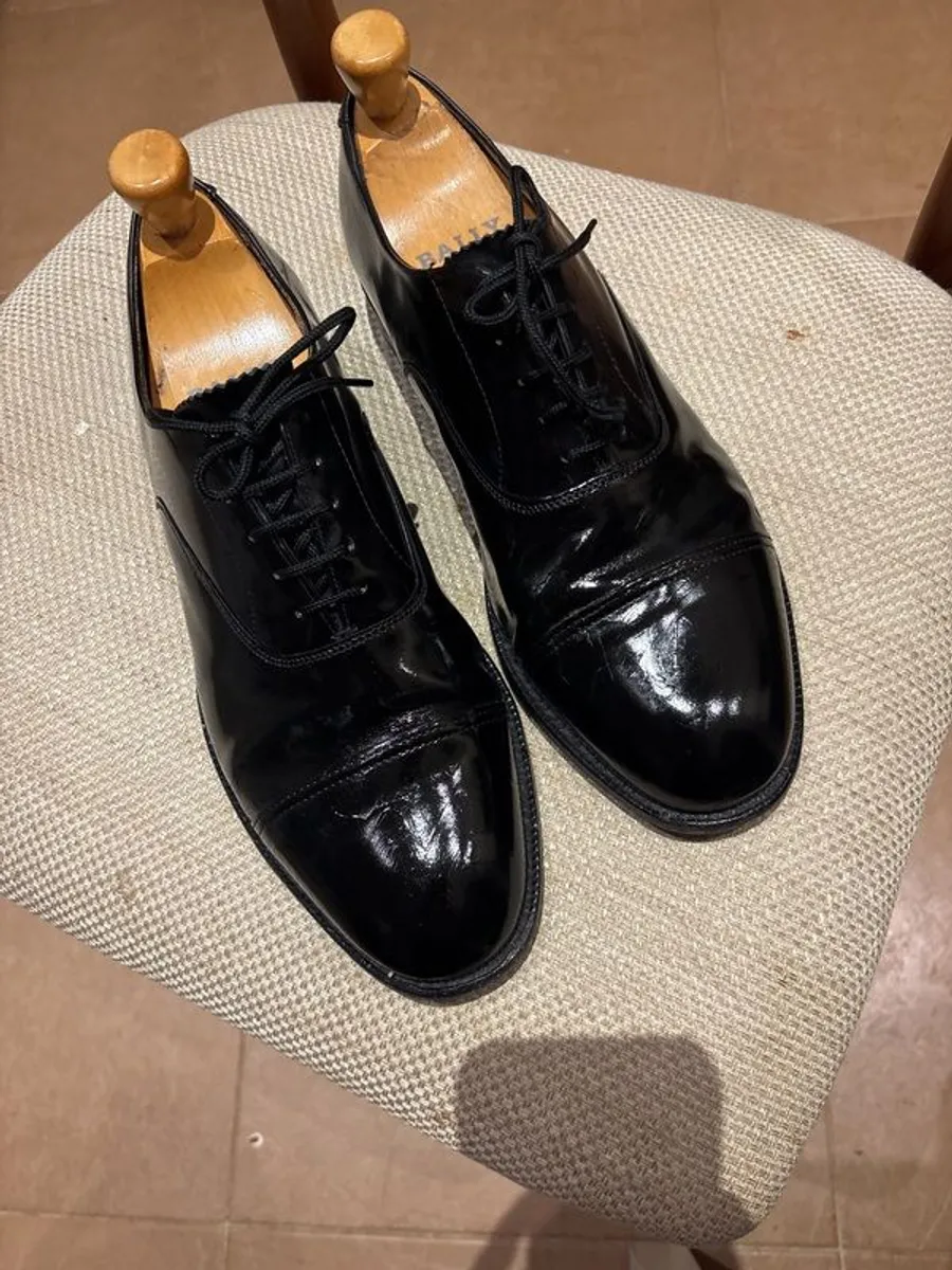 Sanders Andy Calf Skin Leather Oxford Laced Shoes - Size 10 - Image 1