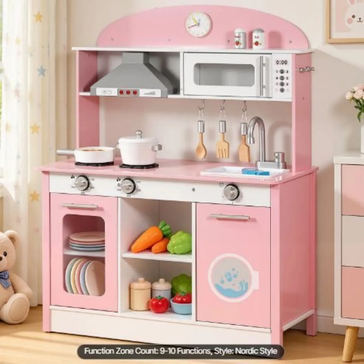 Play Kitchen for Kids, Wooden - Image 4