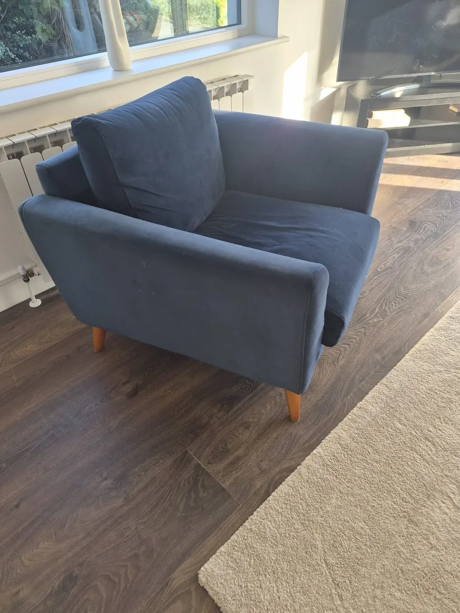 3 Seater, Arm chair and foot stool - Image 3