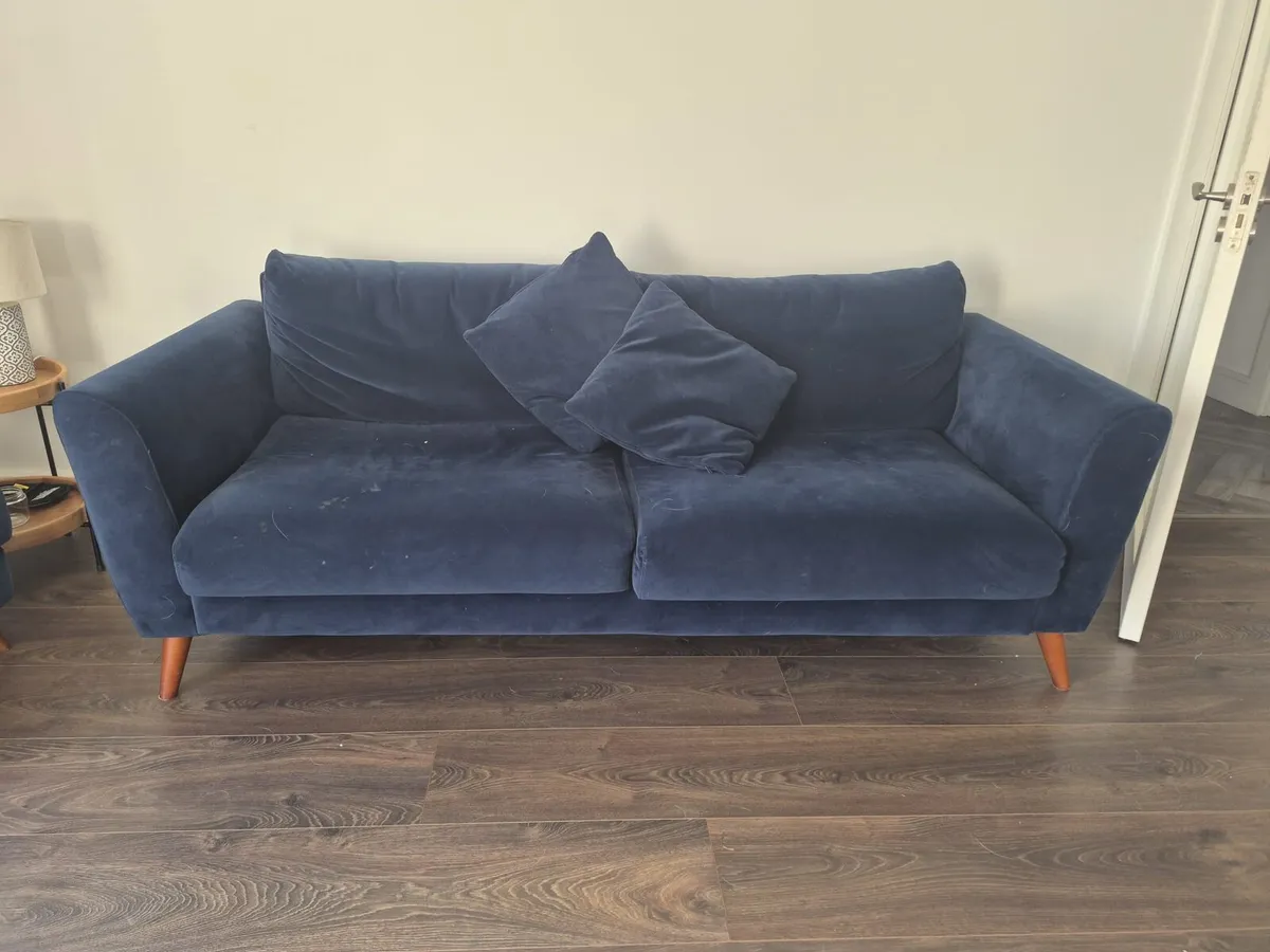 3 Seater, Arm chair and foot stool - Image 4