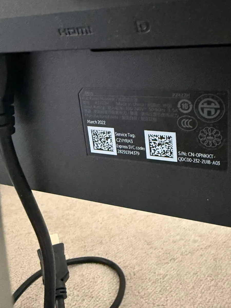 2x Dell P2422H 24" Full HD IPS Monitors – €70 each - Image 2