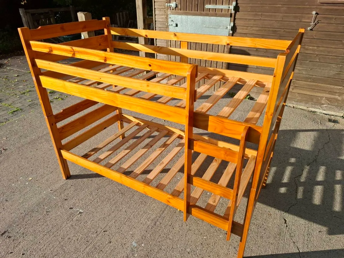 Solid Pine Bunk Bed Frame - Image 3