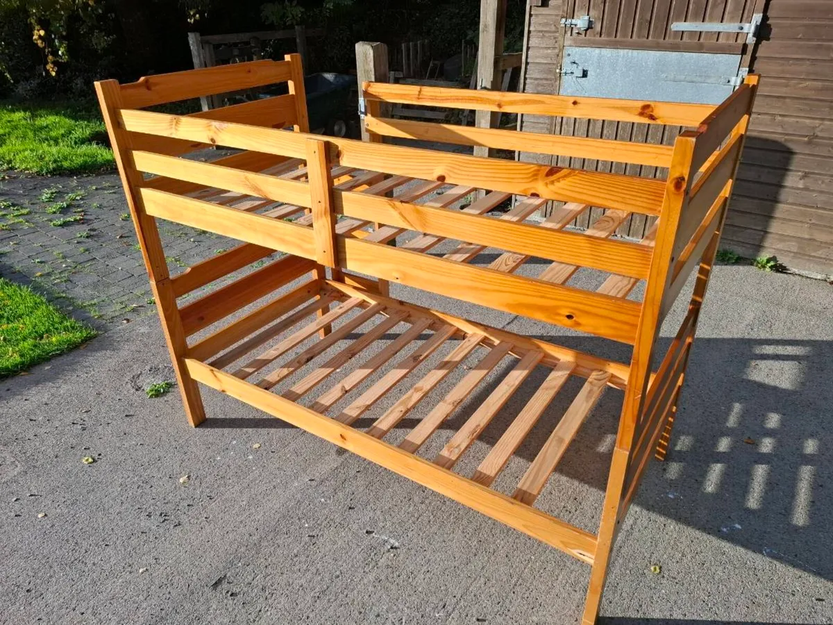 Solid Pine Bunk Bed Frame - Image 4