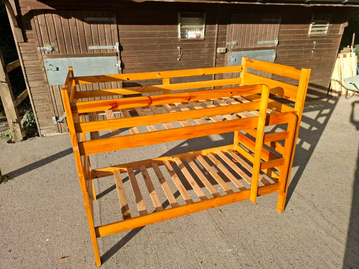 Solid Pine Bunk Bed Frame - Image 2