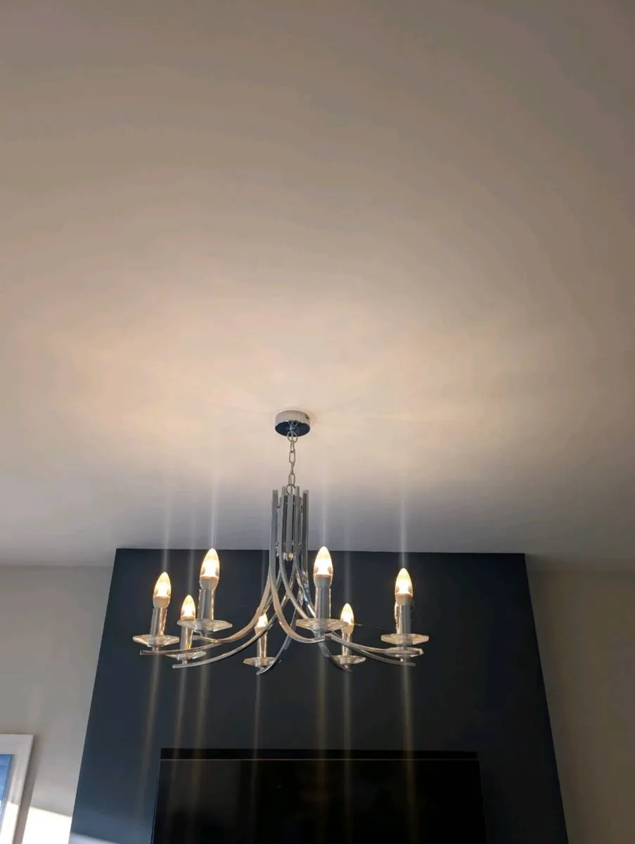 Shiny Ascona hanging light with 8 bulbs - Image 2