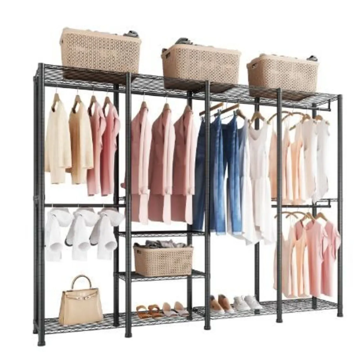 Clothing Garment Rack, Heavy Duty Closet - Image 3