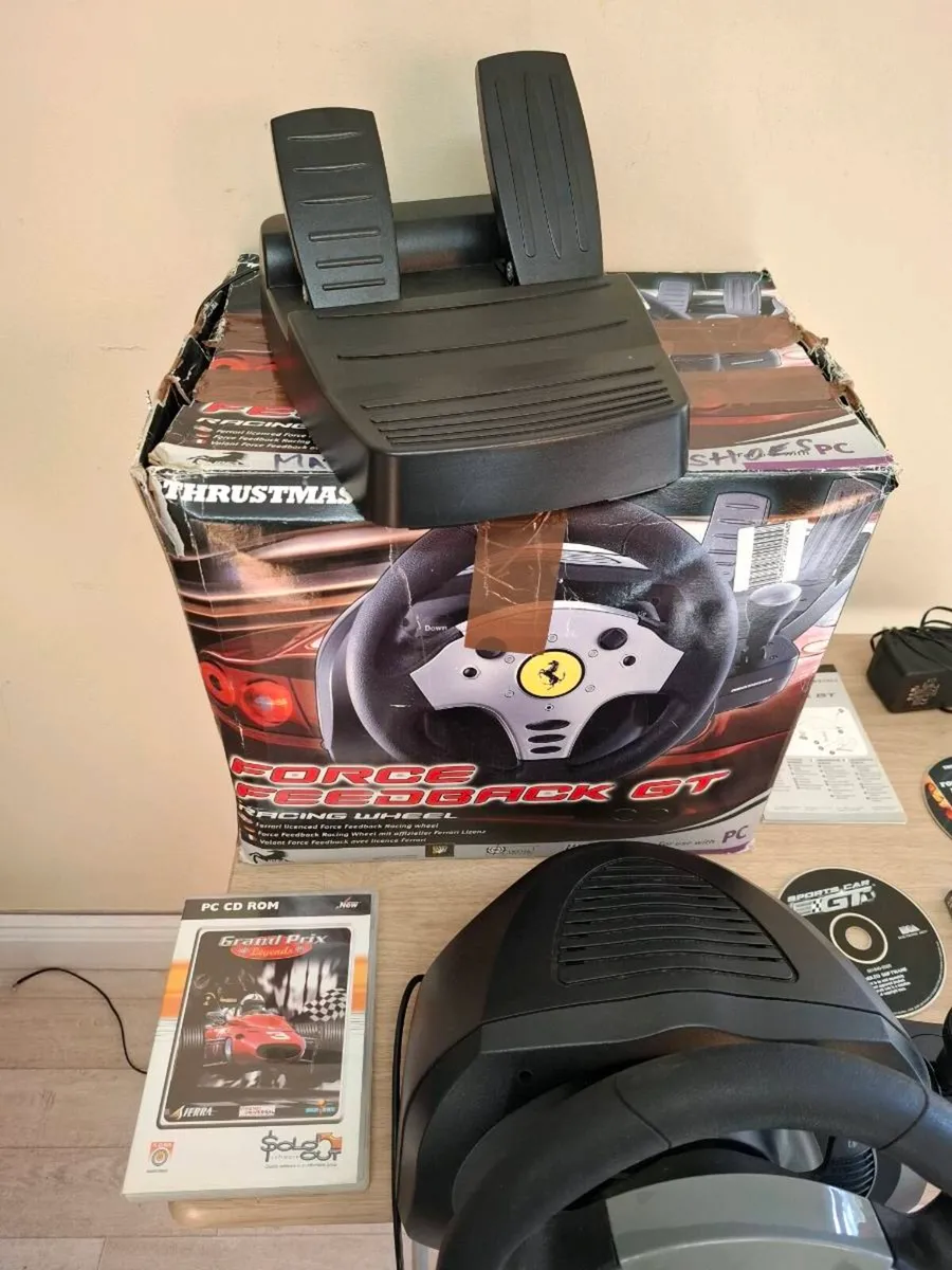 Thrustmaster Ferrari GT PC Steering Wheel & Pedals - Image 2