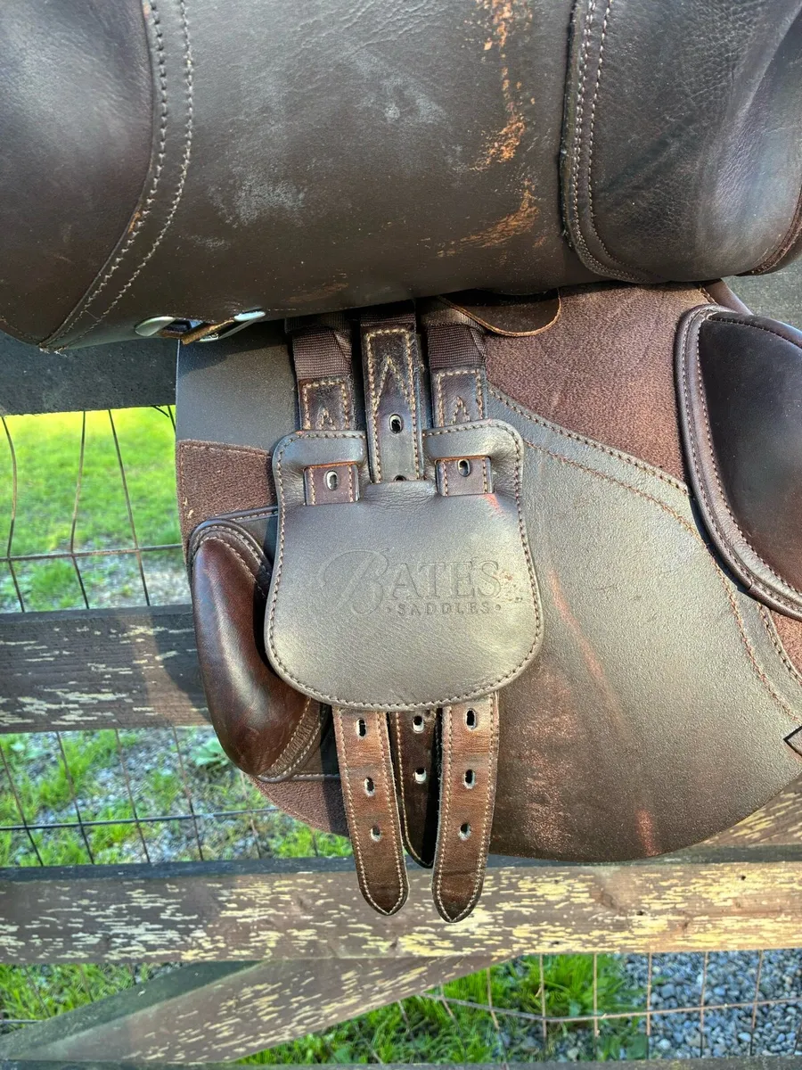 Bates GP 17.5 brown saddle - Image 2