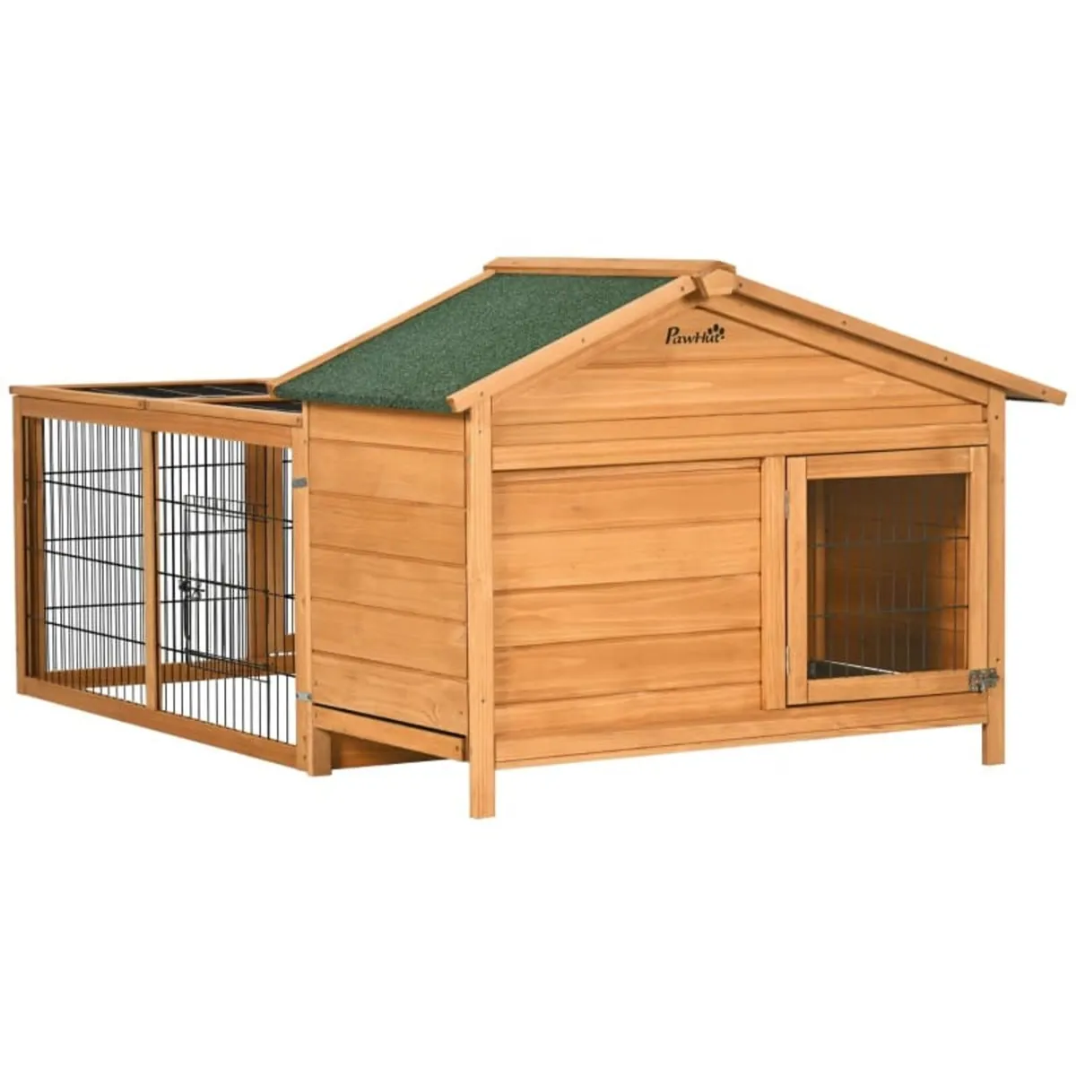 Wooden Rabbit Hutch Outdoor, Guinea Pig Hutch, Det - Image 1