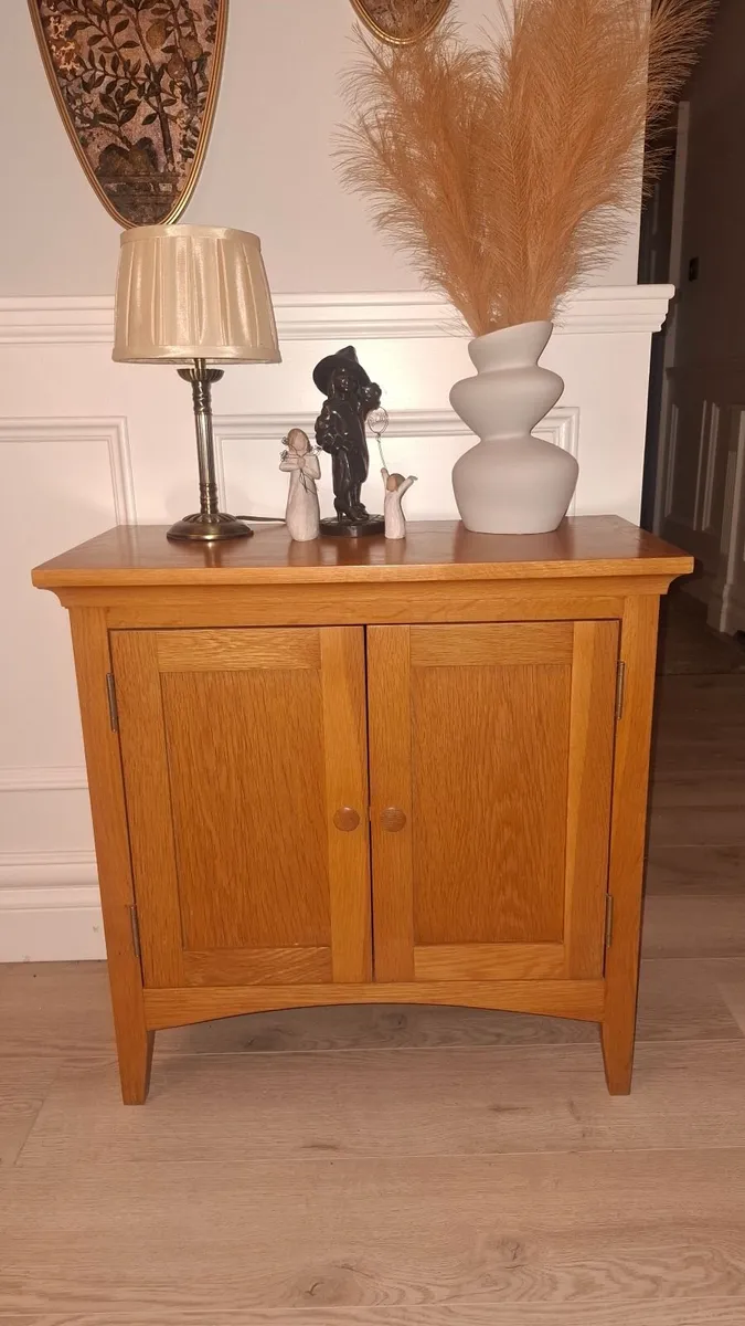 Traditional Wooden Storage Cabinet - Warm Honey Oa - Image 1