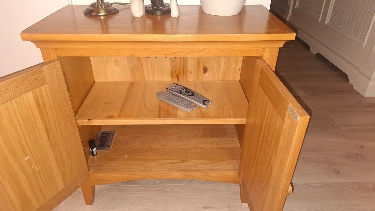 Traditional Wooden Storage Cabinet - Warm Honey Oa - Image 4