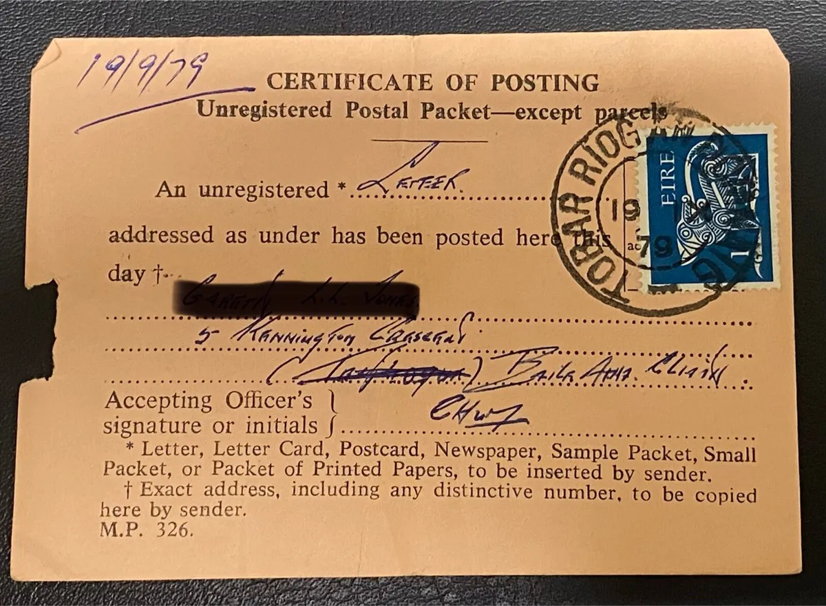 1979 Irish Philatelic piece - Image 1
