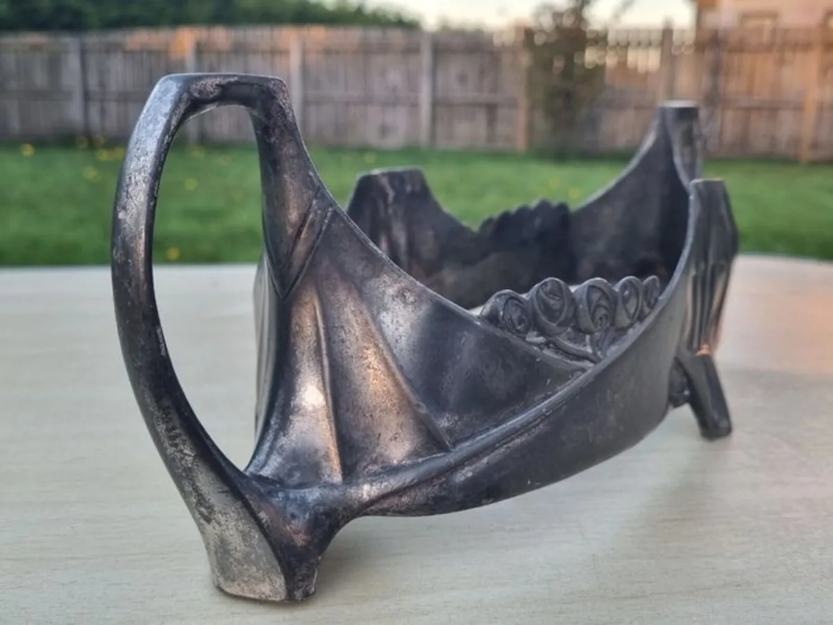 Antique Art Nouveau jardiniere by WFM - Image 2