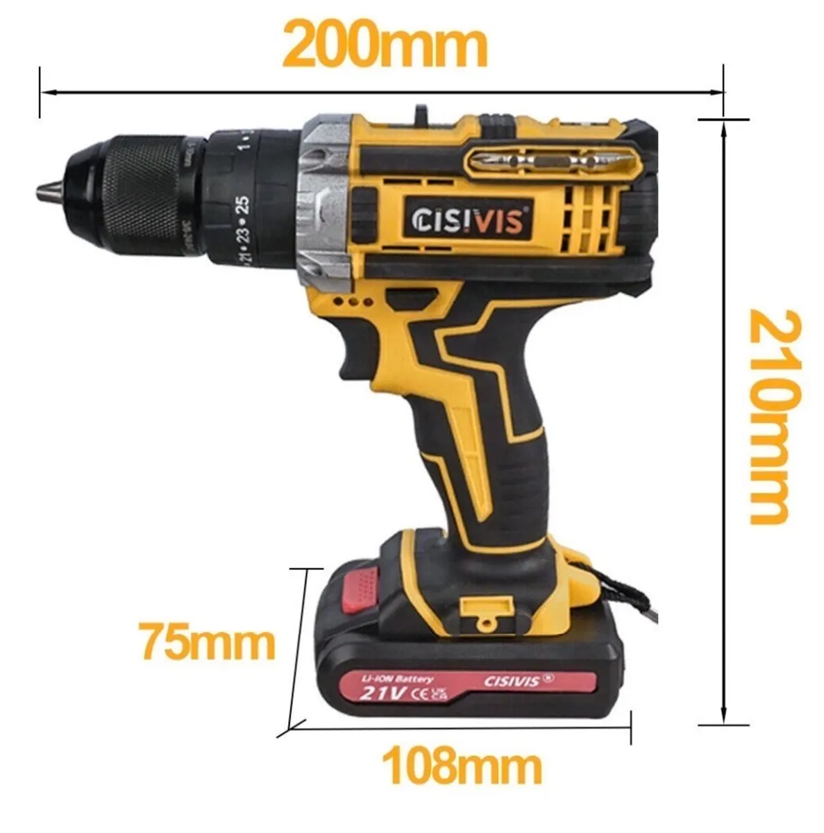 21v NEW Cordless Drill Combi Screwdriver Set - Image 2