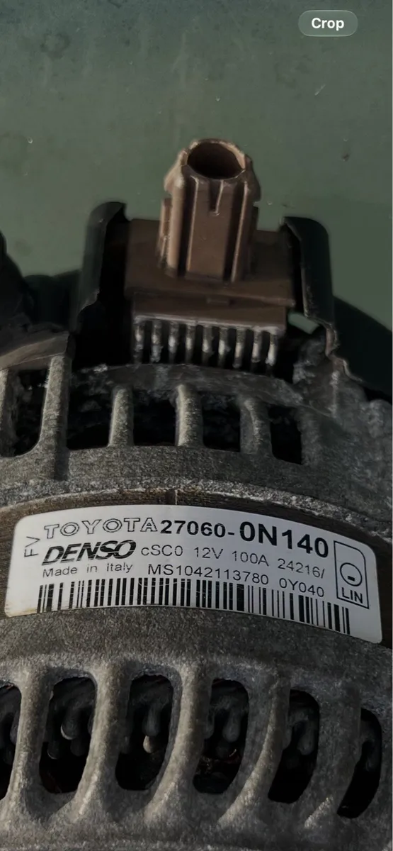 Alternator for Toyota corolla 1.4 D4D - Image 2