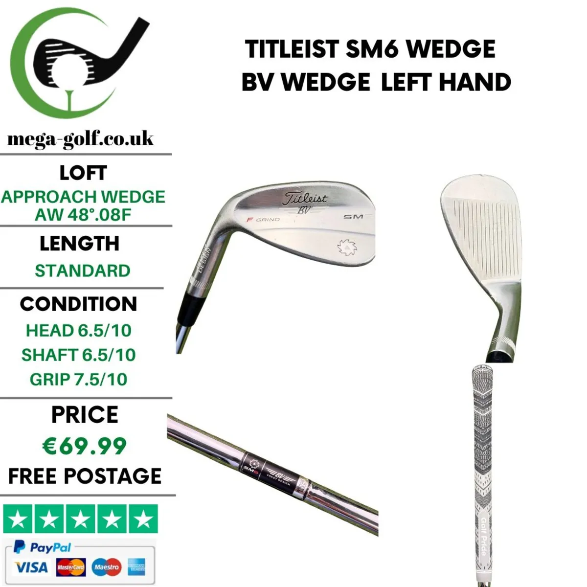 Titleist SM6 Wedge Aw 48°.08F / BV Wedge - Image 1