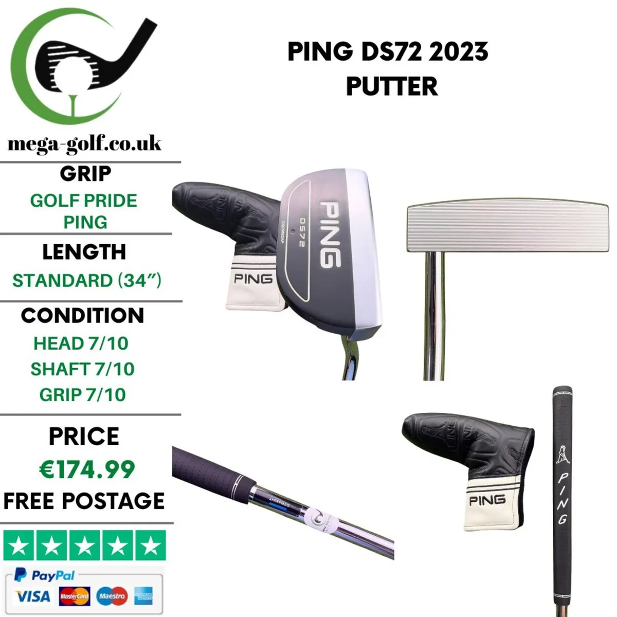 Ping DS72 2023 Putter / 34" - Image 1