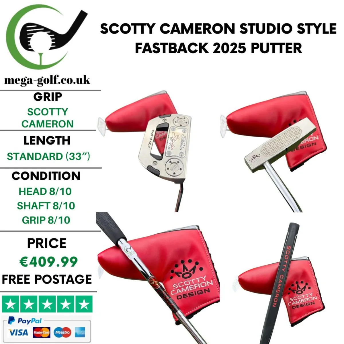 Scotty Cameron Studio Style Fastback 2025 Putter - Image 1
