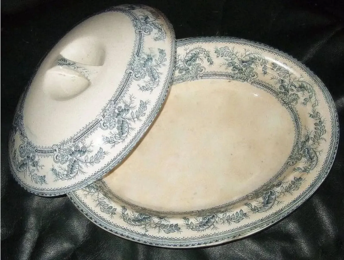 Antique French Ironstone Tureen / Serving Dish - Image 3