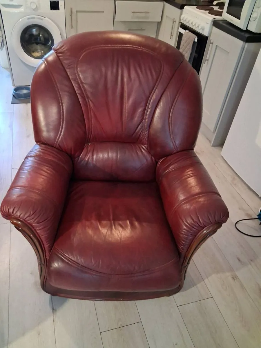 2 leather chairs - Image 3