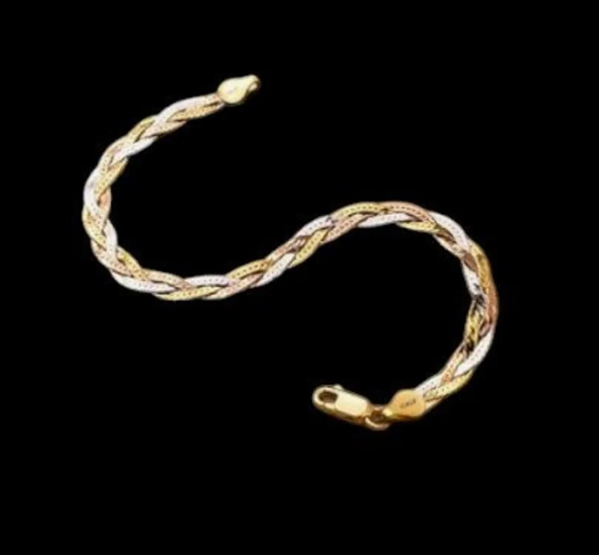 Vintage Italian 18K Gold & 925 Silver Bracelet - Image 3